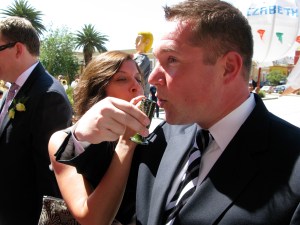 Helen and Mike sampled the mescal.